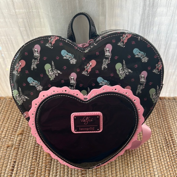 ?? Valfre Loungefly heart black bag new Valfré brand Betty main image 3
